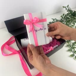Personalized Name Gift Box with Pink Ribbon thumbnail 2