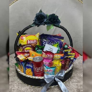Birthday Snack Gift Basket | Chocolate & Treats Hamper