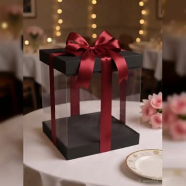 Transparent Cake Gift Box | Elegant Cake Display
