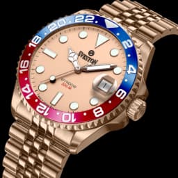 Men’s Pepsi Bezel Diver Watch with Date – Steel Strap thumbnail 2