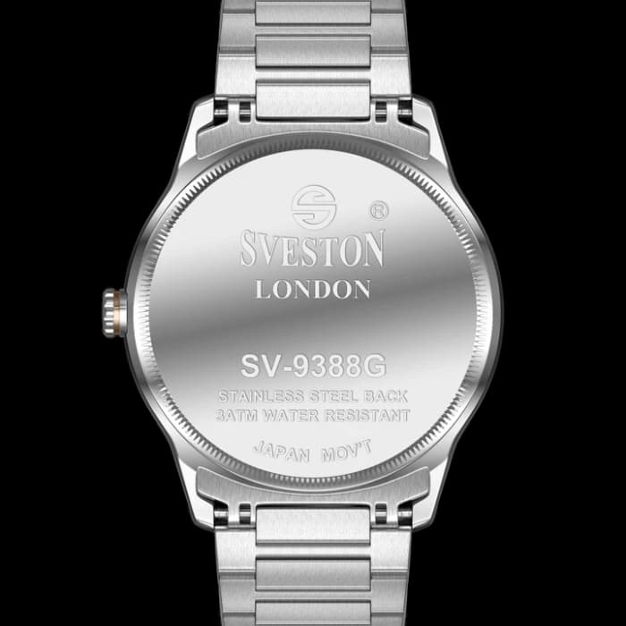 Men’s Two Tone Watch with Black Dial & Small Seconds cover image 1