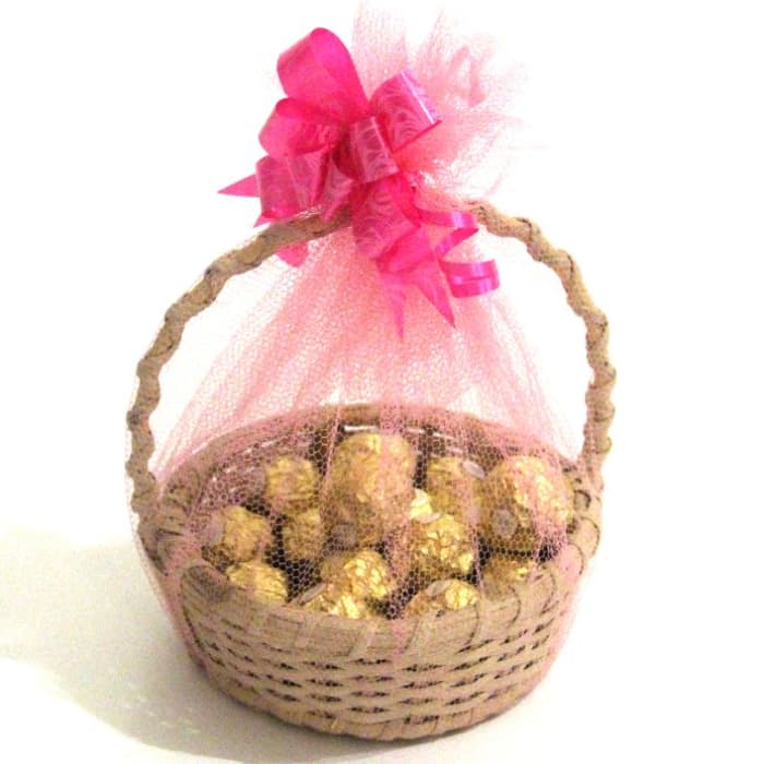 Ferrero Rocher Basket Piece Premium Hazelnut Chocolate Hamper cover image 1