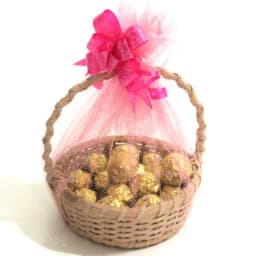 Ferrero Rocher Basket Piece Premium Hazelnut Chocolate Hamper thumbnail 2