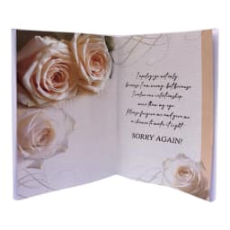 Sorry Gift Combo – Cute Teddy Bear & Apology Greeting Card thumbnail 3