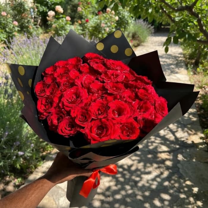 Small Red Roses Bouquet | Fresh Rose Bouquet
