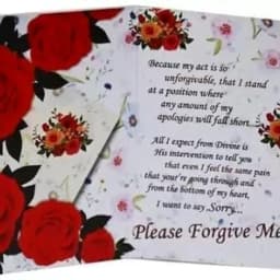 Sorry Gift Set – Greeting Card, Teddy Bear, Golden Rose & Carry Bag thumbnail 6