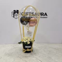 Bloom & Balloon Celebration Box Luxury Flower & Balloon Gift Pakistan thumbnail 1
