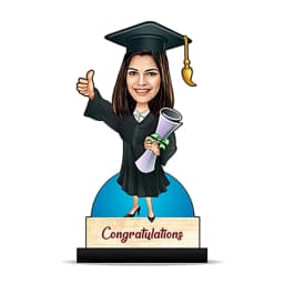 Custom Graduation Caricature Handcrafted Wooden Standee thumbnail 2