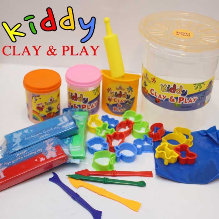 Play Clays Bucket for Kids Creative Modeling Clay Kit
