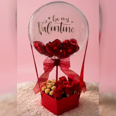 Valentine Gift Box Romantic Flower & Chocolate Box in Pakistan