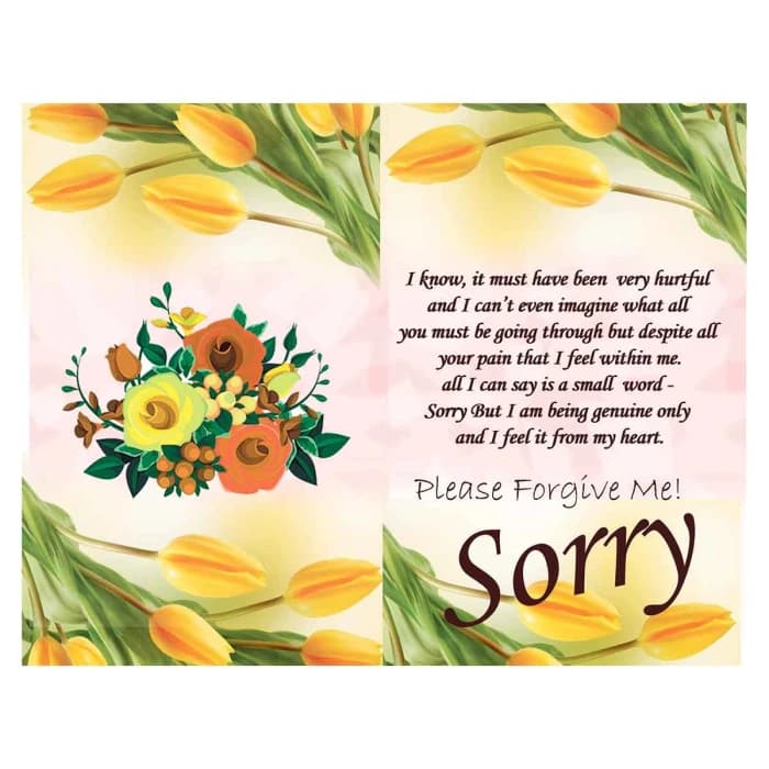 Apology Gift Set Sorry Card, Chocolate & Soft Teddy Bear cover image 2