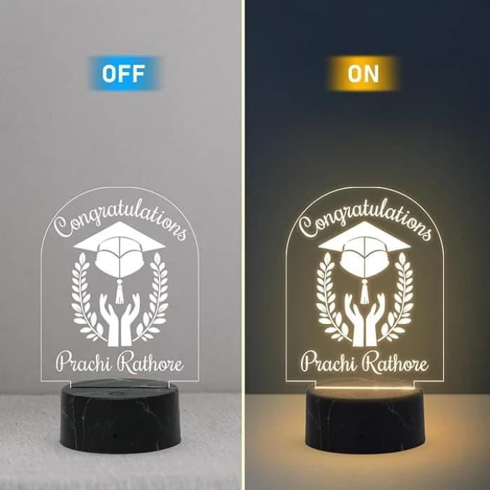 Personalized Graduation LED Lamp – Custom Engineer Graduation Gift