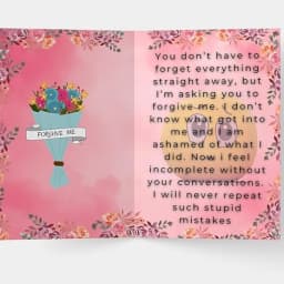 CLUZE Sorry Gift Combo – Greeting Card & Dairy Milk Silk (60g) thumbnail 5