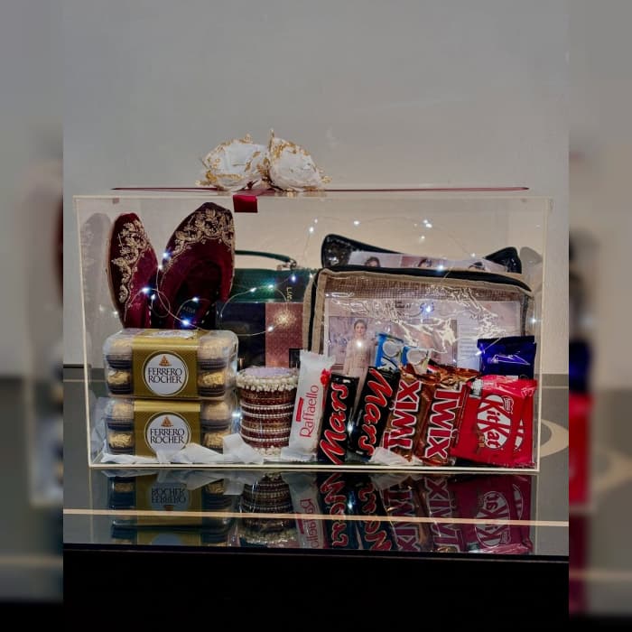 Sweet Cravings Gift Box Chocolate & Snack Acrylic Gift Box