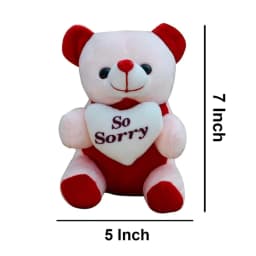 Sorry Gift Combo – Teddy Bear, Couple Showpiece, Chocolate Box & Carry Bag thumbnail 5