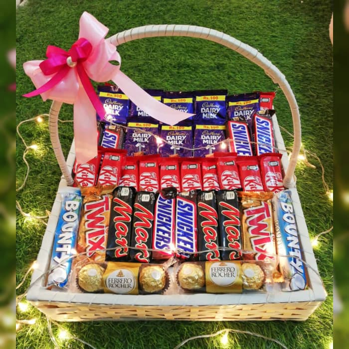 Chocolate Extravaganza Mix Premium Assorted Chocolate Basket