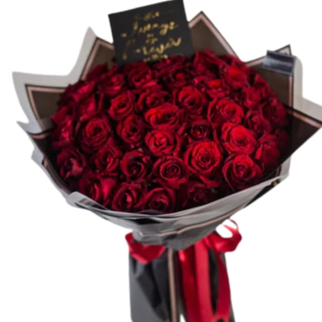 Glamour Flower Bouquet 50 Imported Roses