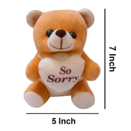 Sorry Gift Combo for Girlfriend Card, Teddy Bear, Chocolate & Carry Bag thumbnail 6