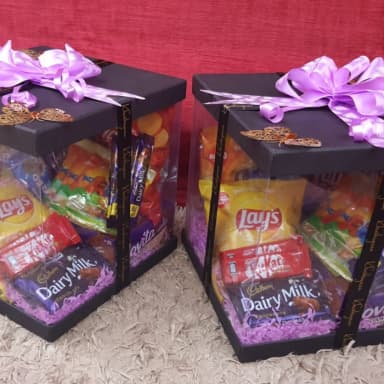 Transparent Chocolate Gift Box Acrylic Chocolate Surprise Box