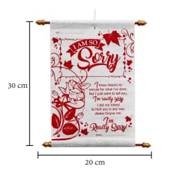 Sorry Scroll Card & Handmade Chocolate Basket Gift Combo thumbnail 2