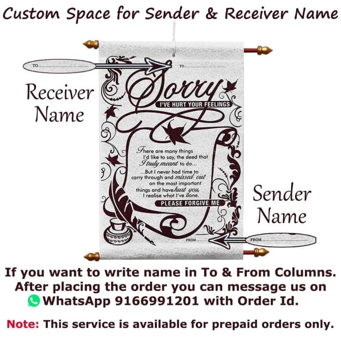 Sorry Scroll Card & Chocolate Gift Pack – Apology Gift Set for Loved Ones cover image 1