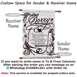 Sorry Scroll Card & Chocolate Gift Pack – Apology Gift Set for Loved Ones thumbnail 2