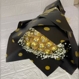 Ferry Rose Chocolate Bouquet with Baby’s Breath Elegant Gift in Pakistan thumbnail 2