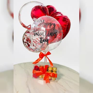 Valentine Balloon Gift Box Romantic Chocolate Gift Pakistan