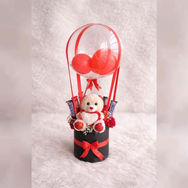 Teddy Balloon Gift Box Romantic Chocolate Gift Pakistan