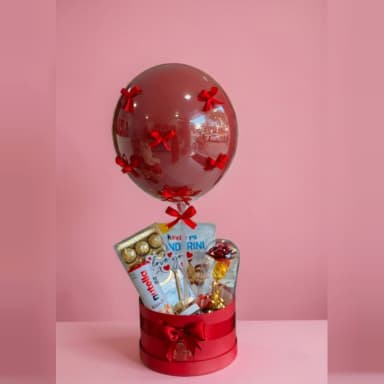 Balloon Gift Box with Chocolates Luxury Surprise Gift Box