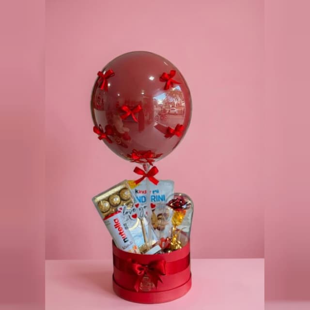 Balloon Gift Box with Chocolates Luxury Surprise Gift Box