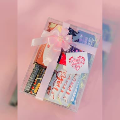 Stylish Acrylic Snacks Gift Box Chocolate Gift Hamper Pakistan