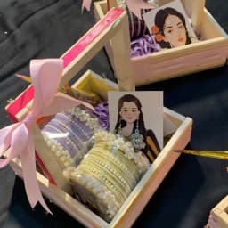Eidi Bangles Basket – Eid Gift for Women with Bangles, Earrings, Mehndi & Card thumbnail 1