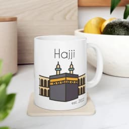 Gift for Hajji Personalized Hajj Mubarak Mug thumbnail 1