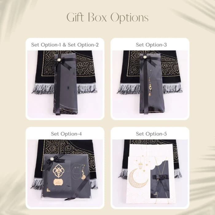 Personalized Prayer Mat Gift Set  Custom Quran & Tasbeeh (Multiple Colors) cover image 4