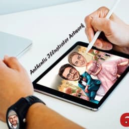 Custom Graduation Caricature – Personalized Diploma Portrait Digital Download thumbnail 2