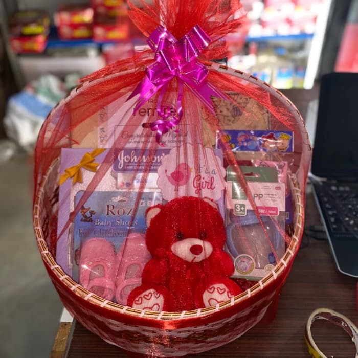 All-In-One Baby Care Basket Newborn Essentials Gift Set