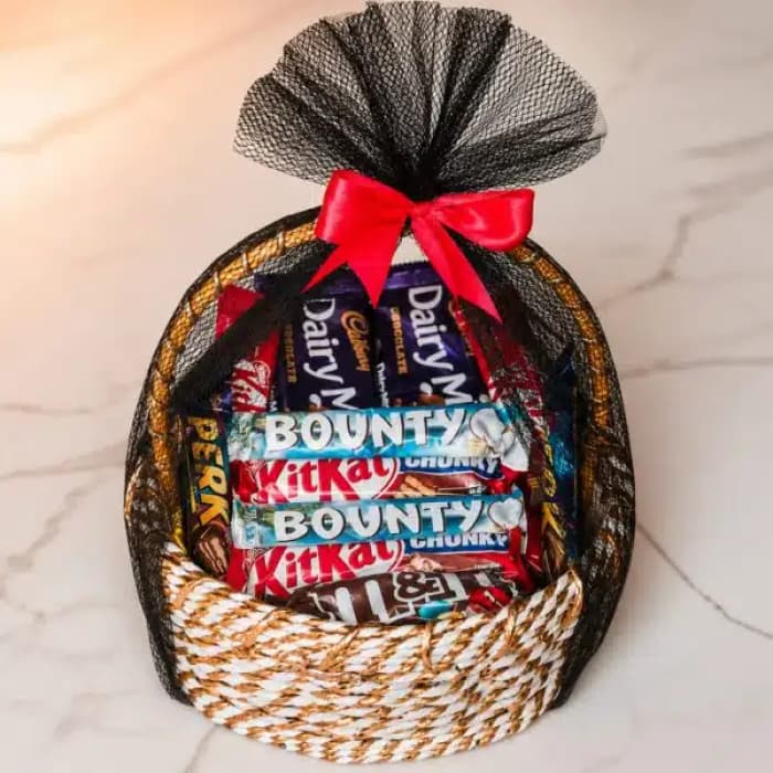 Signature Mix Chocolate Basket Assorted Premium Chocolate Hamper