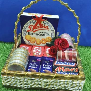 Gift Basket for Her Elegant Chocolates