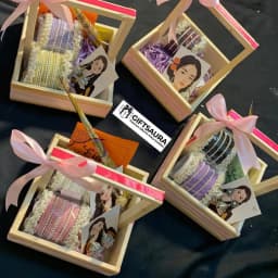 Eidi Bangles Basket – Eid Gift for Women with Bangles, Earrings, Mehndi & Card thumbnail 2