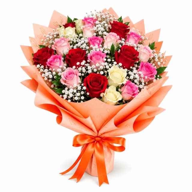 Royal Romance 24 Mixed Imported Rose Bouquet | Premium Flower Gift