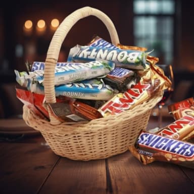 Premium Choco Basket Gourmet Chocolate Assortment