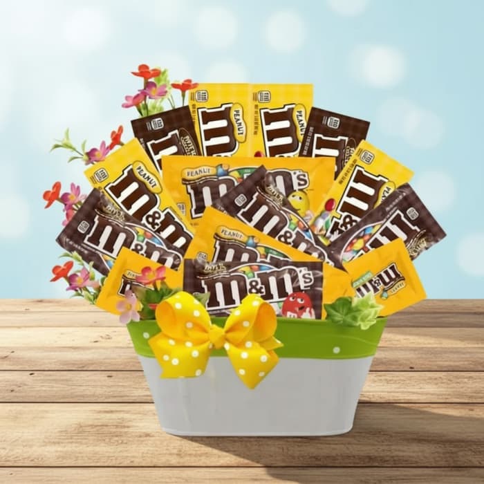 MMS Chocolate Basket Vibrant M&M’s & Chocolate Candy Hamper Pakistan