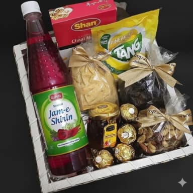 Ramadan Iftar Essentials: Jam-e-Shirin & Gourmet Treats Tray