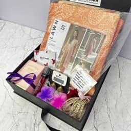 Charm & Elegance Gift Box Lawn Suit & Perfume for Her thumbnail 2