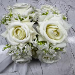 White Artificial Flower Gajray | Elegant Flower Gajra thumbnail 1