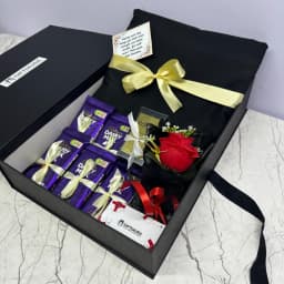 Luxury Chocolate & Rose Gift Box | Premium Gift Hamper thumbnail 3