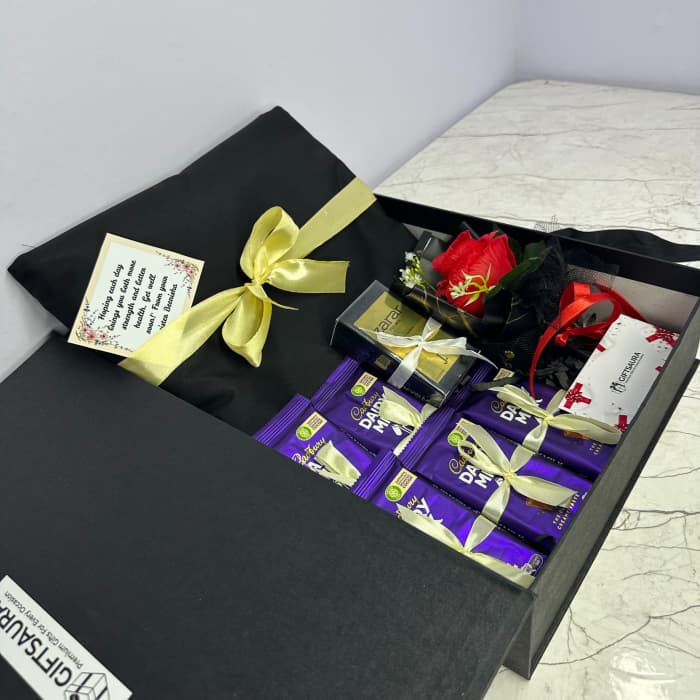 Luxury Chocolate & Rose Gift Box | Premium Gift Hamper cover image 1