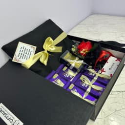 Luxury Chocolate & Rose Gift Box | Premium Gift Hamper thumbnail 2