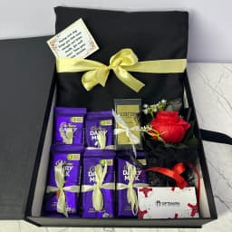 Luxury Chocolate & Rose Gift Box | Premium Gift Hamper thumbnail 1
